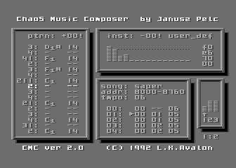 Chaos Music Composerの画面