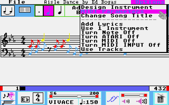 The Music Studioの画面