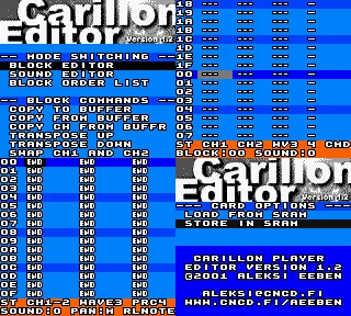 Carillon Editorの画面