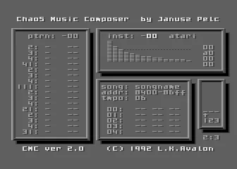 Chaos Music Composerの画面
