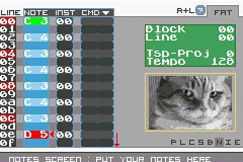 Furious Advance Trackerの画面