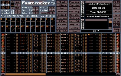 FastTracker IIの画面