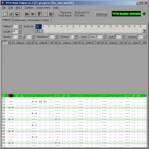 TFM Music Makerの画面