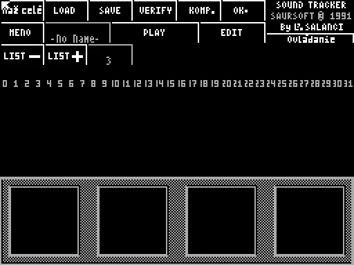 Sound-Tracker (ZX)の画面