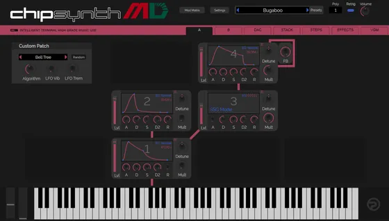 chipsynth MDの画面