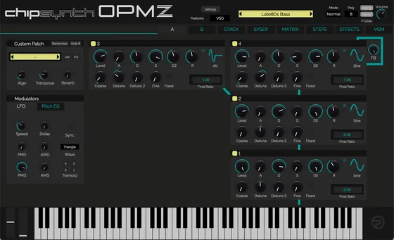 chipsynth OPMZの画面