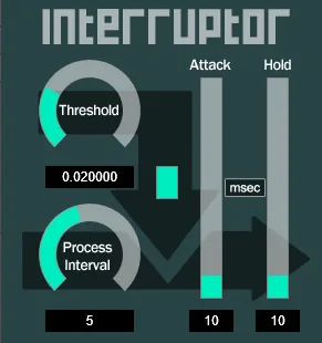 Interruptorの画面