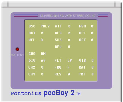 pooBoy 2の画面