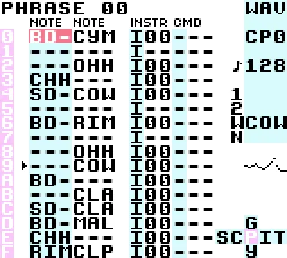 LSDjの画面