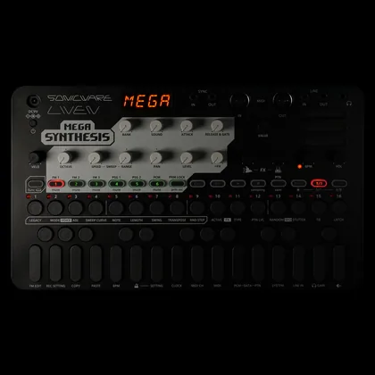 LIVEN MEGA SYNTHESISの画面